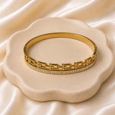 Crystal Link Luxe Bangle