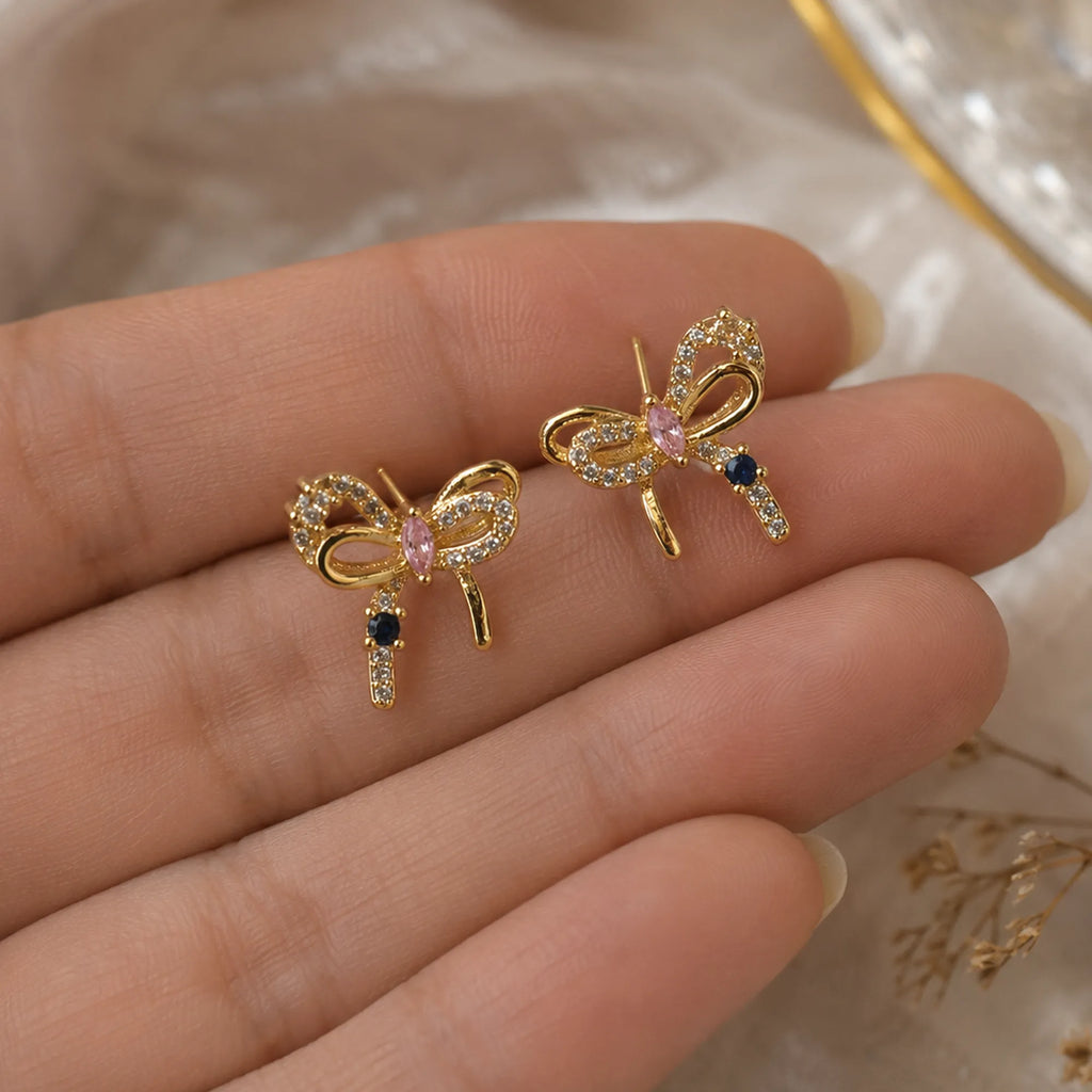 Celestial Bow Crystal Studs