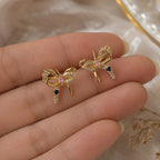 Celestial Bow Crystal Studs