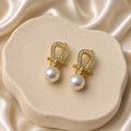 Pearl Knot Drop Earring