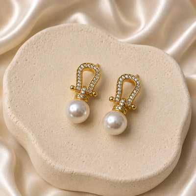 Pearl Knot Drop Earring