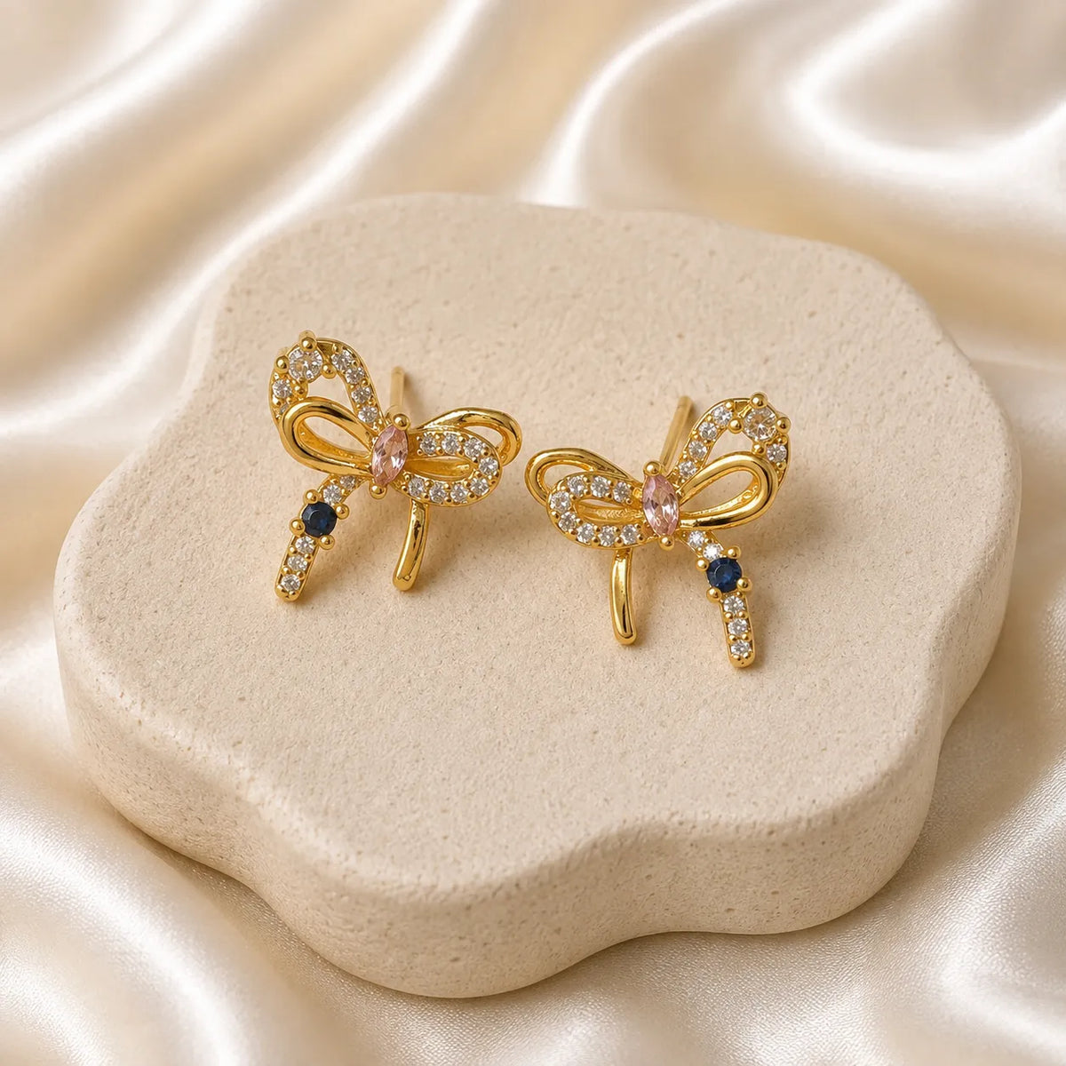 Celestial Bow Crystal Studs