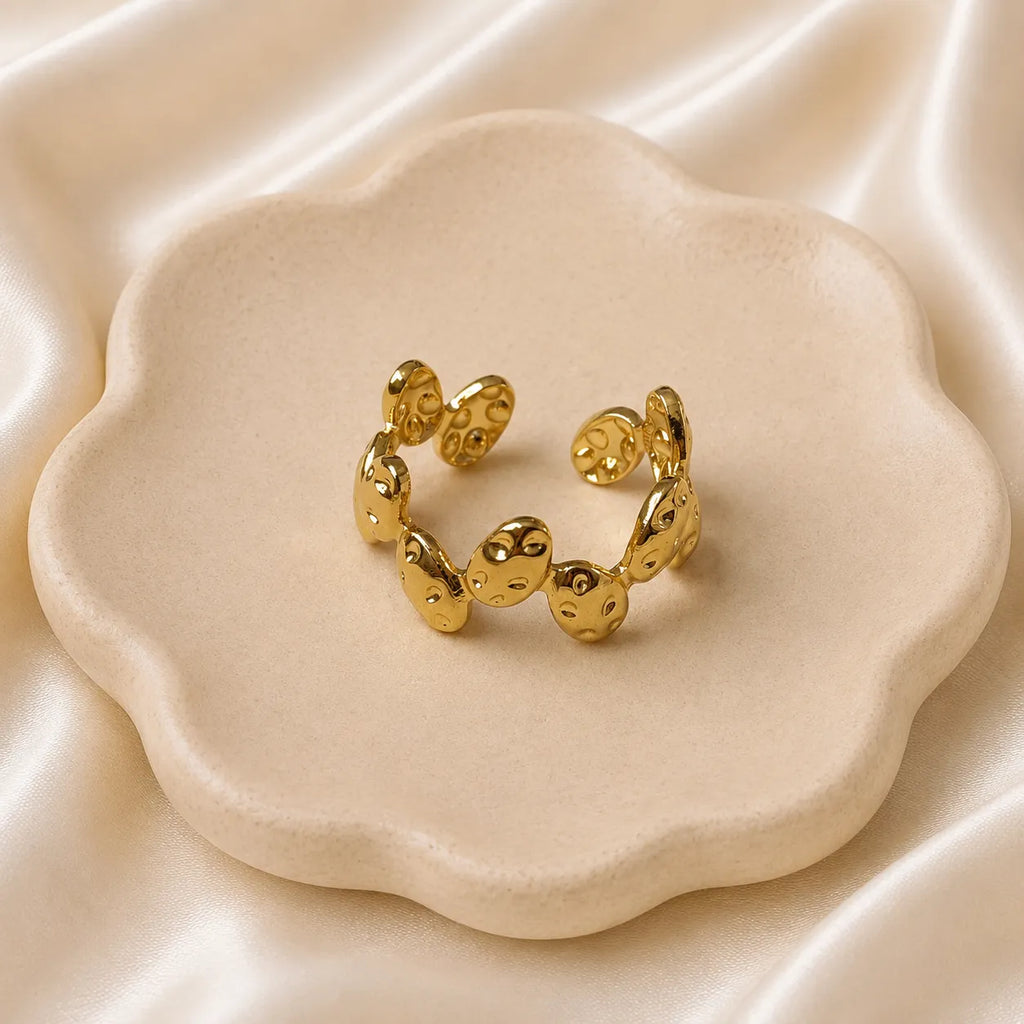Molten Pebble Statement Ring