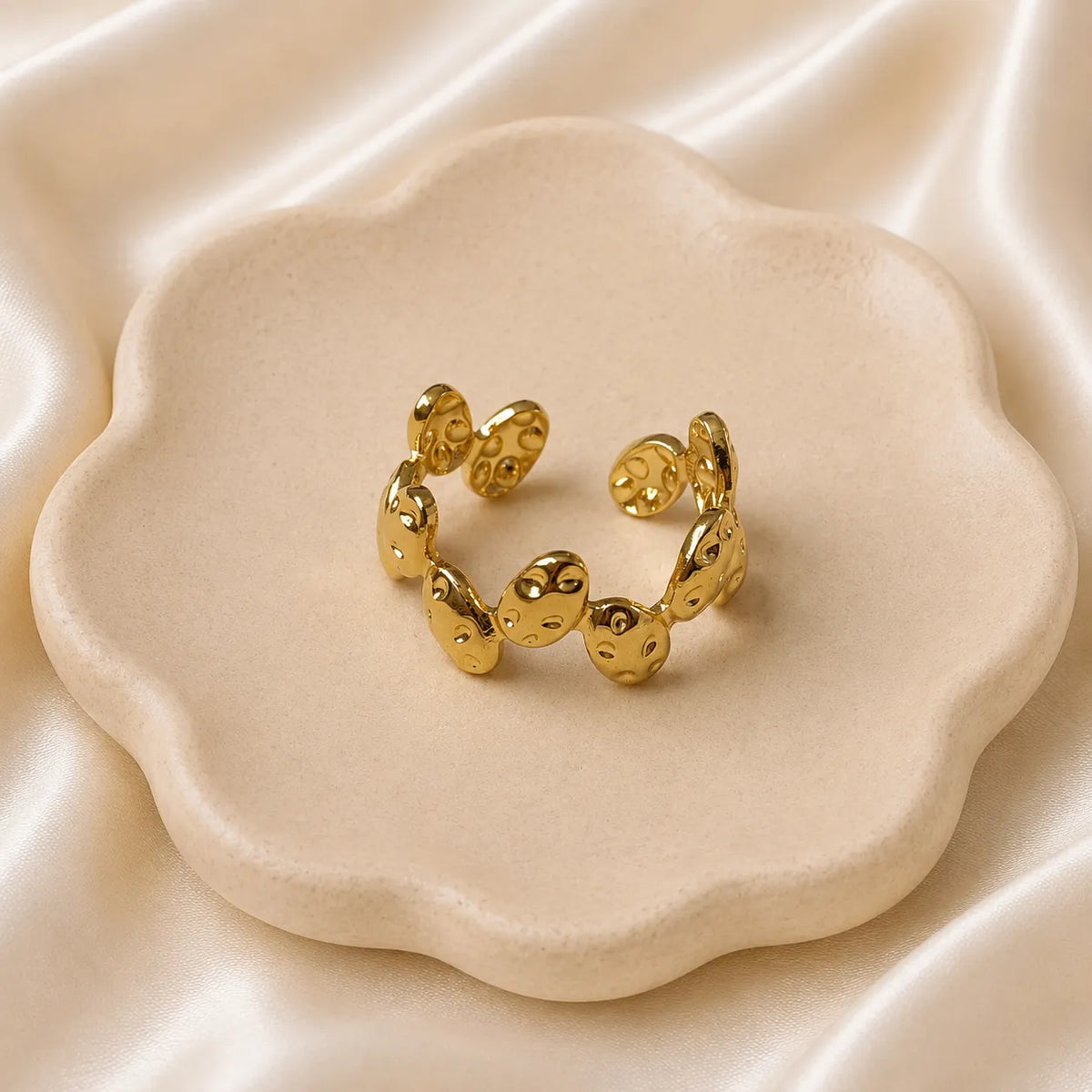 Molten Pebble Statement Ring