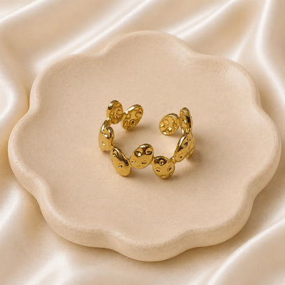 Molten Pebble Statement Ring