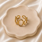 Celeste Oval Open Ring