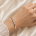 Crystal Tennis Bracelet – Silver