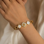 Ivory Clover Luxe Bangle