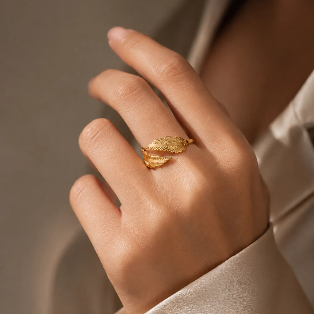 Leaf Wrap Adjustable Ring