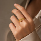 Leaf Wrap Adjustable Ring