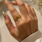 Molten Pebble Statement Ring