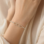 Trinity Link Tennis Bracelet