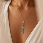 Azure Clover Luxe Necklace